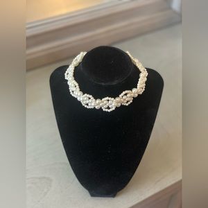 Beaded choker necklace